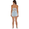 Flowers-484 Backless Halter Cami Shirt View4