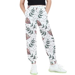 Flowers-49 Kids  Elastic Waist Pants