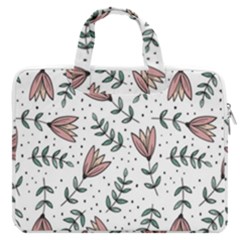 Flowers-49 Macbook Pro 13  Double Pocket Laptop Bag by nateshop