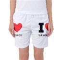 I love lawrence Women s Basketball Shorts View1