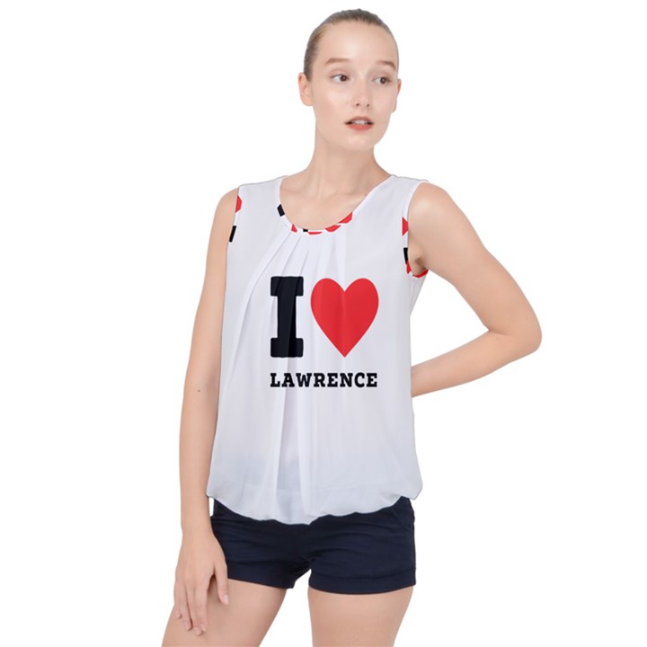 I love lawrence Bubble Hem Chiffon Tank Top