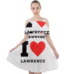 I Love Lawrence Cut Out Shoulders Chiffon Dress by ilovewhateva