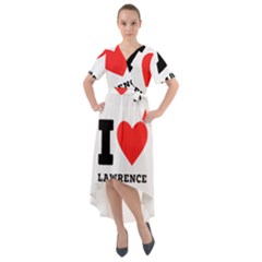 I Love Lawrence Front Wrap High Low Dress by ilovewhateva