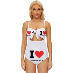 I Love Lawrence Knot Front One-piece Swimsuit by ilovewhateva