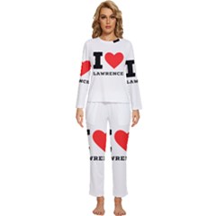 I Love Lawrence Womens  Long Sleeve Lightweight Pajamas Set by ilovewhateva