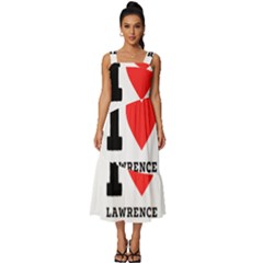 I Love Lawrence Square Neckline Tiered Midi Dress by ilovewhateva