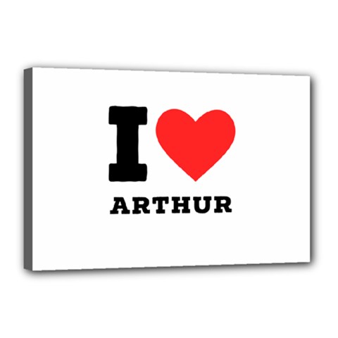 I Love Arthur Canvas 18  X 12  (stretched) by ilovewhateva