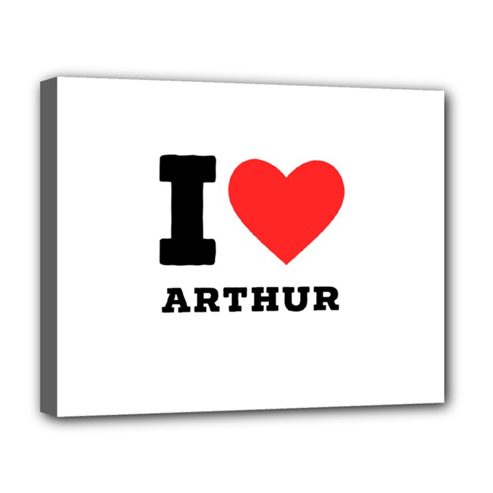 I love arthur Deluxe Canvas 20  x 16  (Stretched)