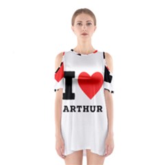 I Love Arthur Shoulder Cutout One Piece Dress by ilovewhateva