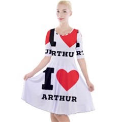 I Love Arthur Quarter Sleeve A-line Dress by ilovewhateva