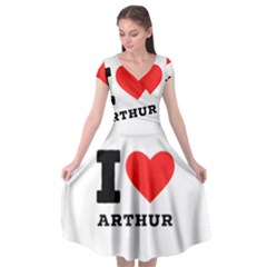 I Love Arthur Cap Sleeve Wrap Front Dress by ilovewhateva