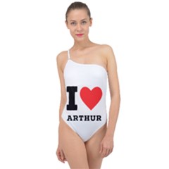 I Love Arthur Classic One Shoulder Swimsuit by ilovewhateva