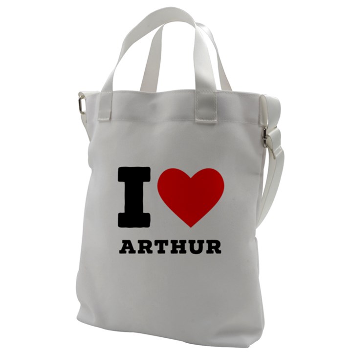 I love arthur Canvas Messenger Bag