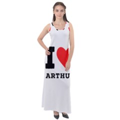 I Love Arthur Sleeveless Velour Maxi Dress by ilovewhateva