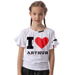 I Love Arthur Kids  Cut Out Flutter Sleeves by ilovewhateva