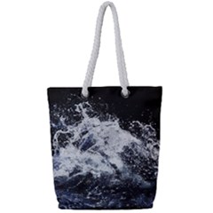 Tempestuous Beauty Art Print Full Print Rope Handle Tote (small) by dflcprintsclothing