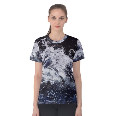 Tempestuous Beauty Art Print Women s Cotton Tee by dflcprintsclothing