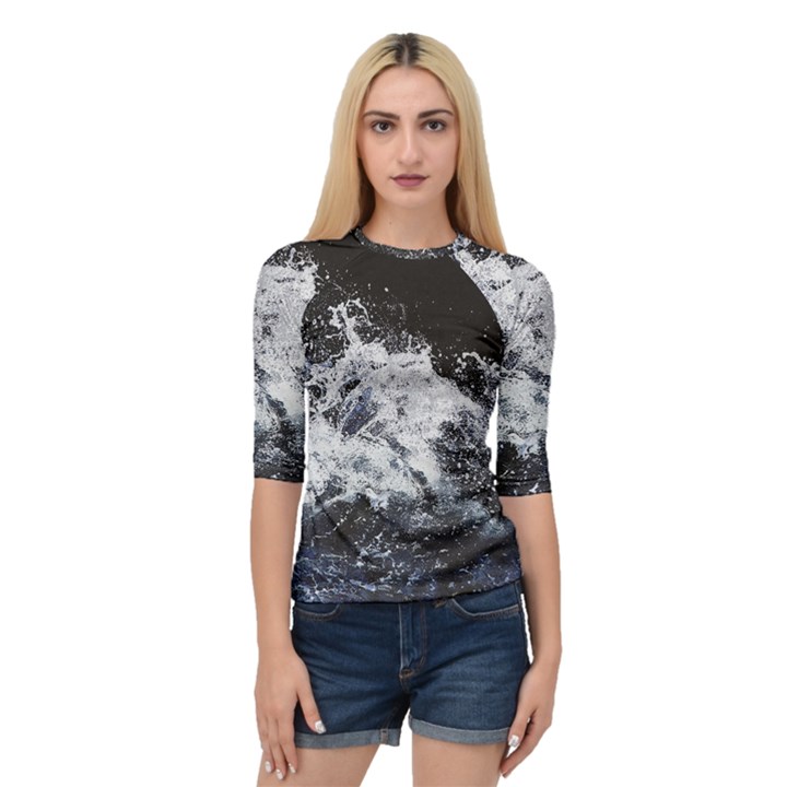 Tempestuous Beauty Art Print Quarter Sleeve Raglan Tee