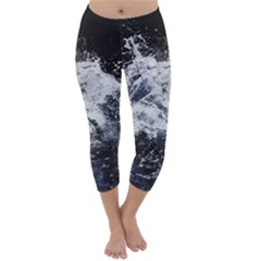 Tempestuous Beauty Art Print Capri Winter Leggings 