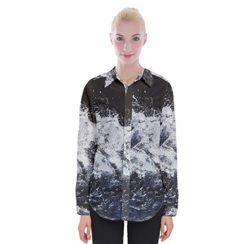 Tempestuous Beauty Art Print Womens Long Sleeve Shirt by dflcprintsclothing