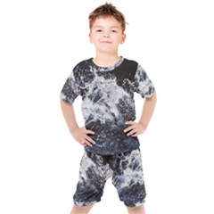 Tempestuous Beauty Art Print Kids  Tee And Shorts Set by dflcprintsclothing