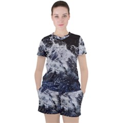 Tempestuous Beauty Art Print Women s Tee And Shorts Set