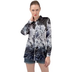 Tempestuous Beauty Art Print Long Sleeve Satin Shirt