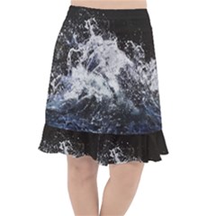 Tempestuous Beauty Art Print Fishtail Chiffon Skirt