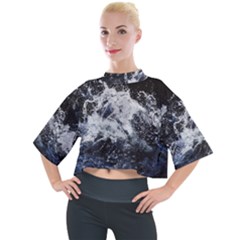 Tempestuous Beauty Art Print Mock Neck Tee by dflcprintsclothing