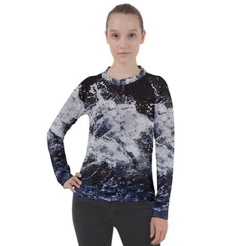 Tempestuous Beauty Art Print Women s Pique Long Sleeve Tee by dflcprintsclothing