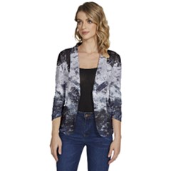 Tempestuous Beauty Art Print Women s One-button 3/4 Sleeve Short Jacket by dflcprintsclothing