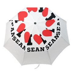 I Love Sean Folding Umbrellas by ilovewhateva