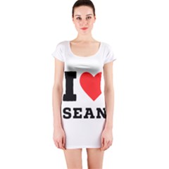 I Love Sean Short Sleeve Bodycon Dress by ilovewhateva