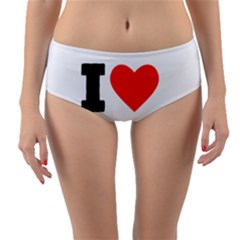 I Love Sean Reversible Mid-waist Bikini Bottoms by ilovewhateva