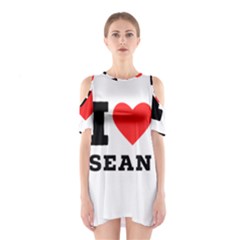 I Love Sean Shoulder Cutout One Piece Dress by ilovewhateva