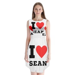 I Love Sean Sleeveless Chiffon Dress   by ilovewhateva