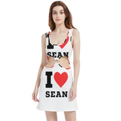 I Love Sean Velour Cutout Dress by ilovewhateva