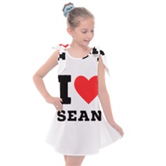 I Love Sean Kids  Tie Up Tunic Dress by ilovewhateva