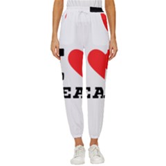 I Love Sean Women s Cropped Drawstring Pants by ilovewhateva