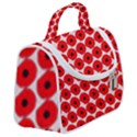 Red Peony Flower Pattern Satchel Handbag View2