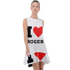 I Love Roger Frill Swing Dress by ilovewhateva