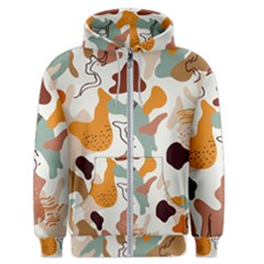 Shapes Pattern Men s Zipper Hoodie by BlackRoseStore