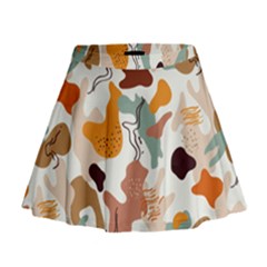 Shapes Pattern Mini Flare Skirt