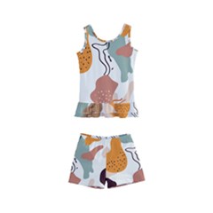 Shapes Pattern Kids  Boyleg Swimsuit