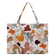 Shapes Pattern Zipper Medium Tote Bag