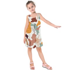 Shapes Pattern Kids  Sleeveless Dress by BlackRoseStore