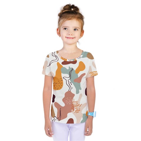 Shapes Pattern Kids  One Piece Tee by BlackRoseStore