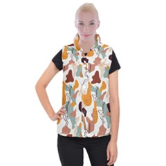 Shapes Pattern Women s Button Up Vest by BlackRoseStore