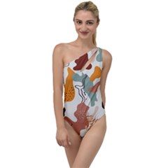 Shapes Pattern To One Side Swimsuit by BlackRoseStore