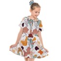 Shapes Pattern Kids  Short Sleeve Shirt Dress View1